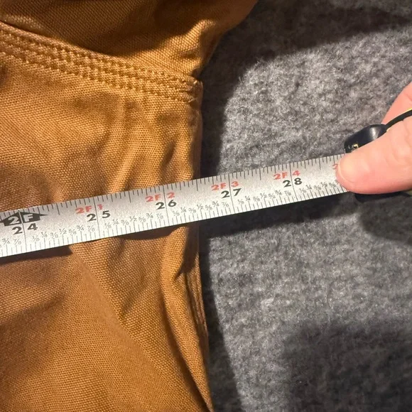 Carhartt Canvas Duck Crawford Detroit Jacket Women XL brown corduroy collar barn - Picture 15 of 15